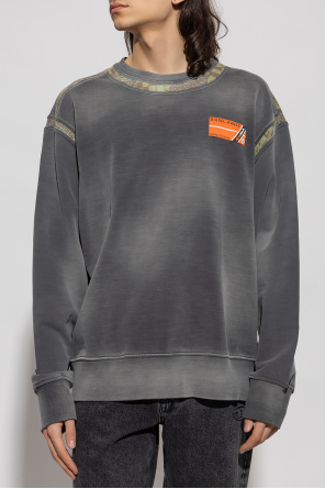 Diesel reflective detail sweatshirt hotsell